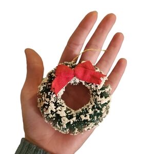 Vintage Bottle Brush Wreath